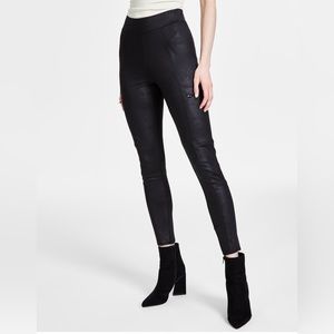 Women's Coated Zipper-Pocket leggings by macys